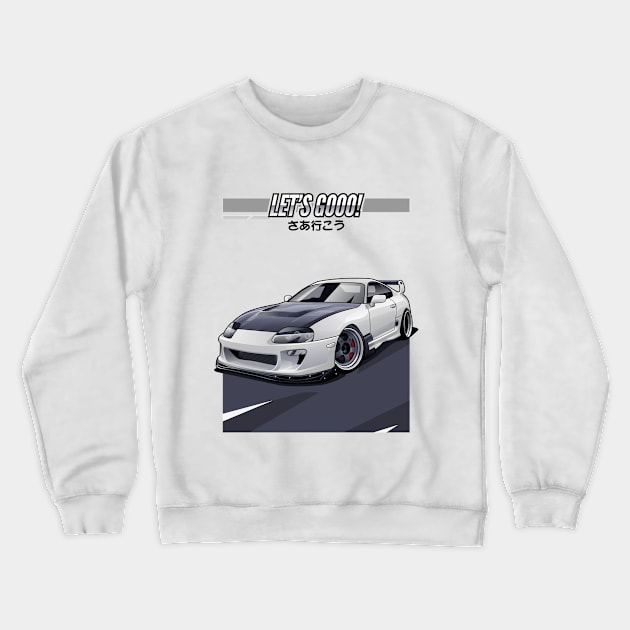 Supra MK4 "Lets Go" Crewneck Sweatshirt by kucingtertawa